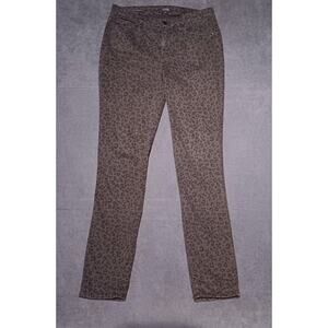NYDJ Alina Leggings Shadow Jag Animal Print Size 6 MSRP $129